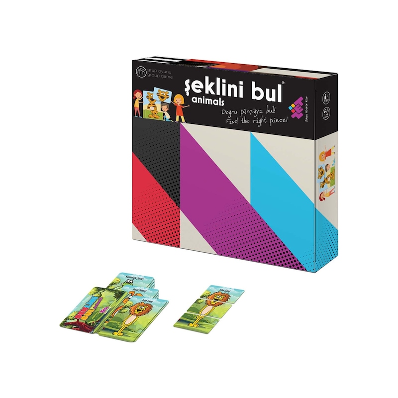 Şeklini Bul Animals Zeka Ve Akıl Oyunu 3+ Yaş 4 Oyuncu - 1