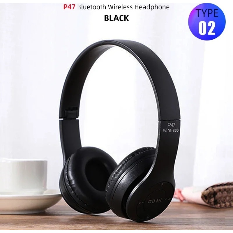 T5 Bluetooth Kulaklıklar Aşırı Kulak Kafa Kablosuz Mikrofonlu -1