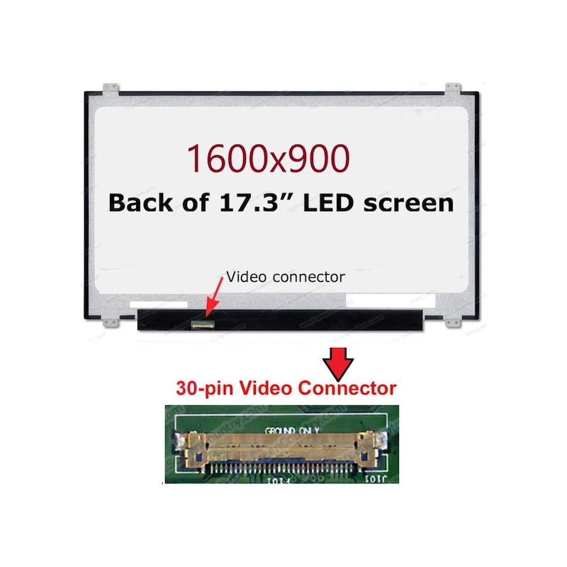 Asya.depo Lenovo Uyumlu Ideapad 330-17ast Ekran 17.3 Slim 30 Pin Panel -1