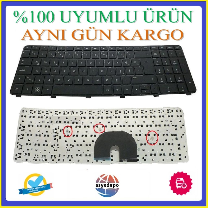 Hp Uyumlu Pavilion 15-p032tx Klavye Siyah Tr N11.24192 -1