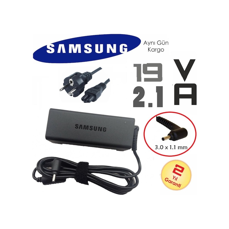 Samsung Uyumlu Np535u3c Adaptör Şarj Cihazı 19v 2.1a -1
