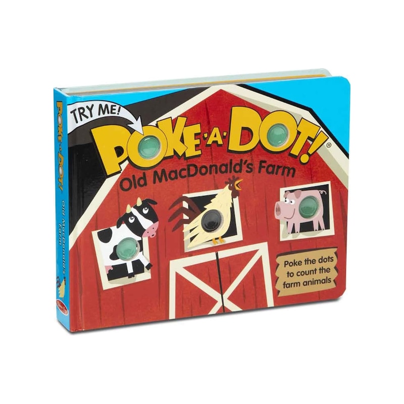 Melissa And Doug Poke-a-dot Interaktif Kitap - Old Macdonald's Fa -1