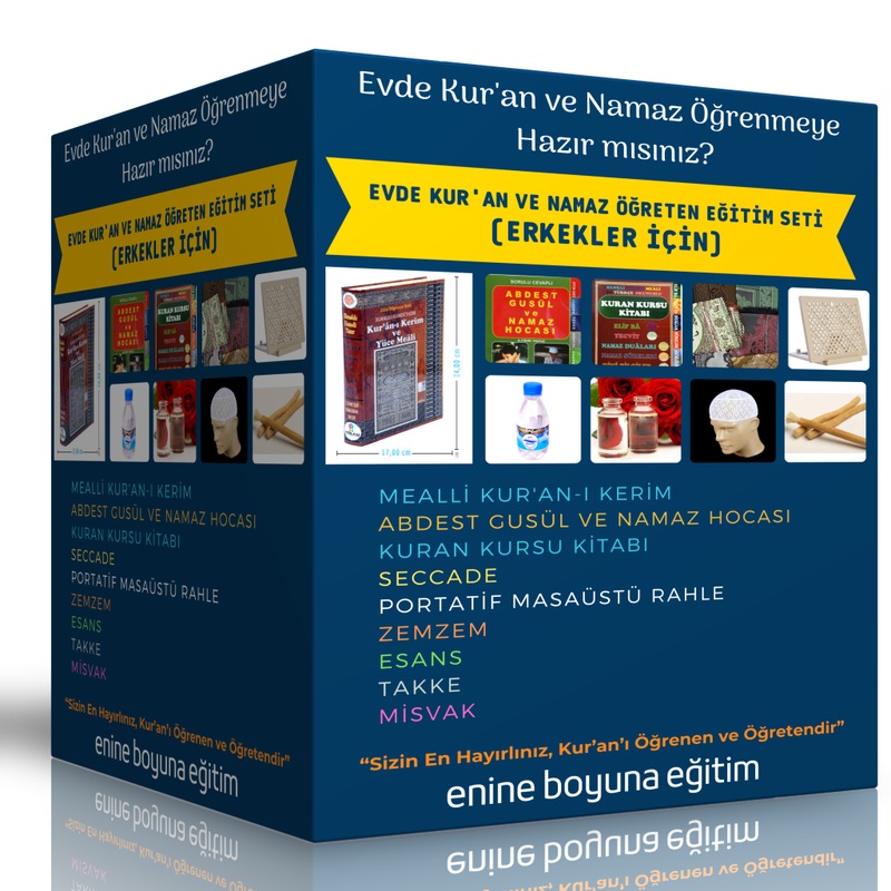 Evde Kur’an Ve Namaz Öğreten Eğitim Seti Erkekler Için - 1