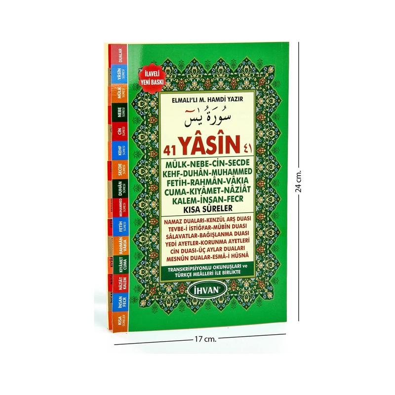 Ihvan 41 Yasin Kitabı - Orta Boy - 176 Sayfa - Yeşil Renk - Mevli -1
