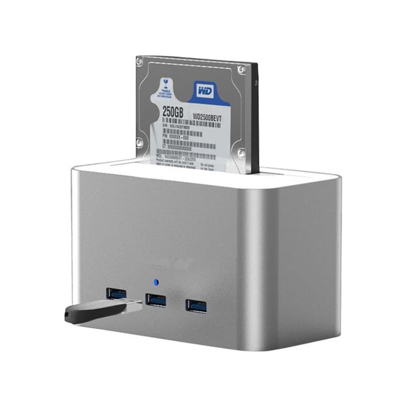 "Codegen Alüminyum Usb3.0 3.5""-2.5"" Hdd Sata 3 Port Usb Hub Dock" - 1