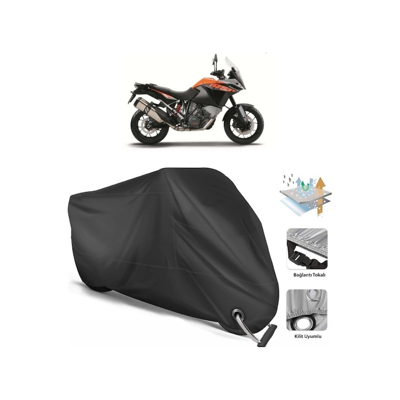 Ktm 1050 Adventure Motor Branda (bağlantı- Kilit Uyumlu)-siyah (457247609)-arka Çanta Uyumlu Değil-tokalı -1