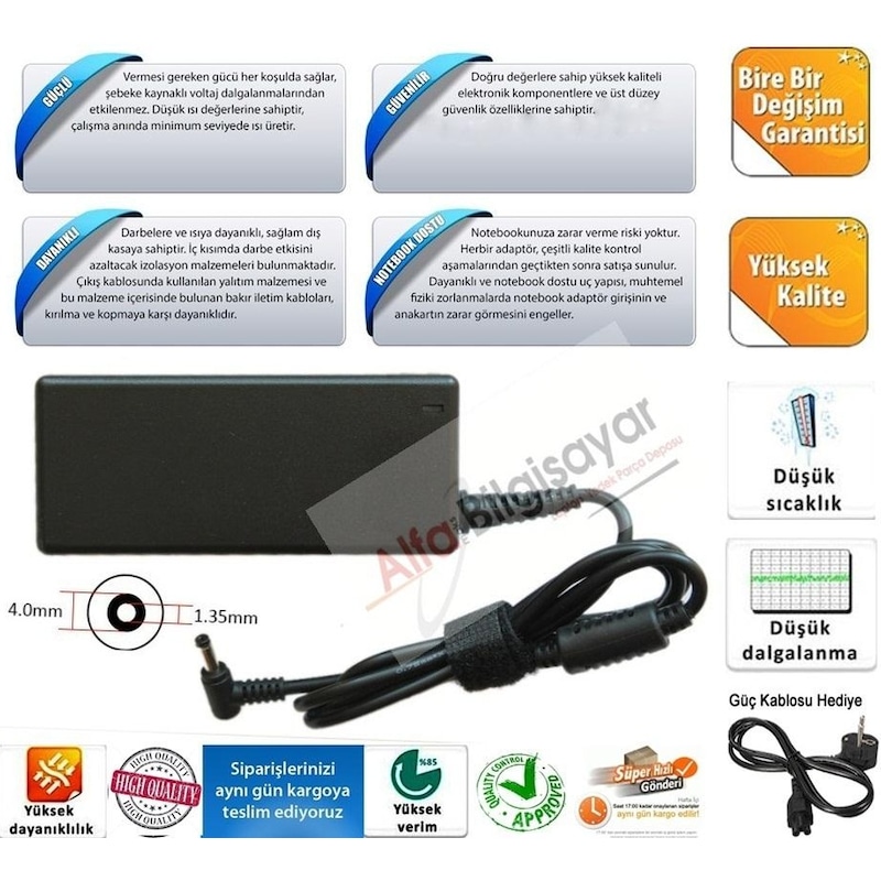 Asus Uyumlu Vivobook 15 X512dk Adaptör Şarj Cihazı Güçlü Gü -1