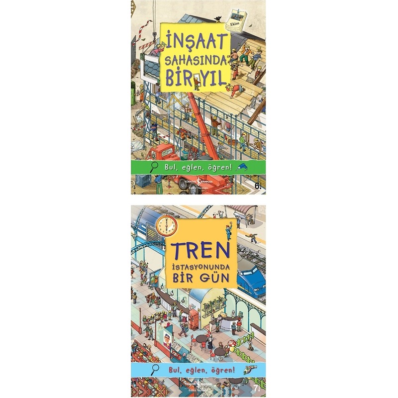 Inşaat Sahasında Bir Yıl + Tren Istasyonunda Bir Gün 2 Li İlk Kitabım Seti -1