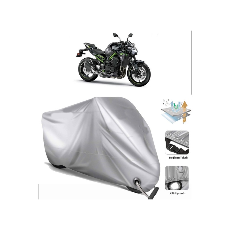 Kawasaki Z 900 Motosiklet Brandası (bağlantı Ve Kilit Uyumlu) (457208664)-arka Çanta Uyumlu Branda-tokalı -1