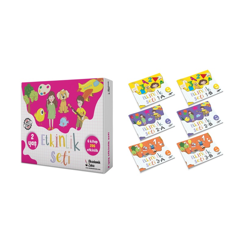 2 Yaş Etkinlik Seti (6 Kitap 206 Etkinlik) -1