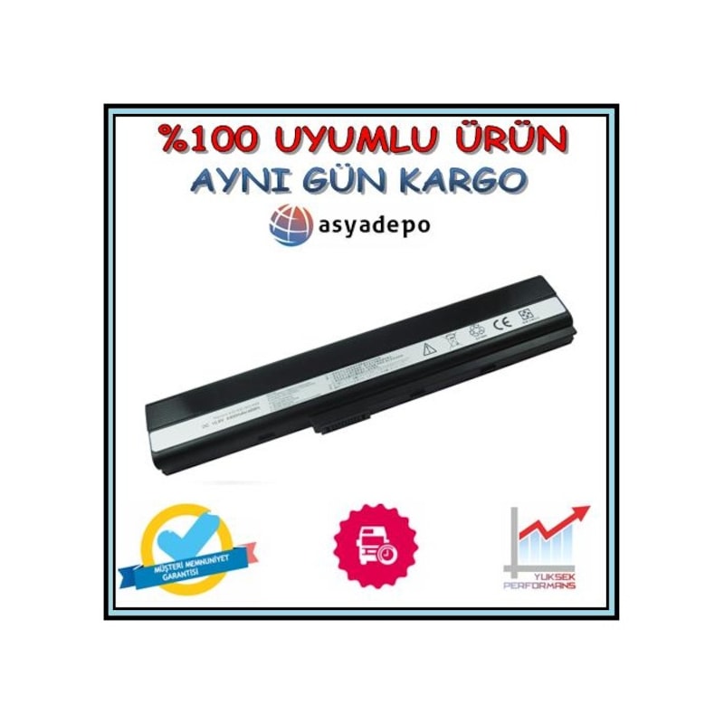 Asya.depo Asus Uyumlu K52jt-sx231r Batarya Pil -1