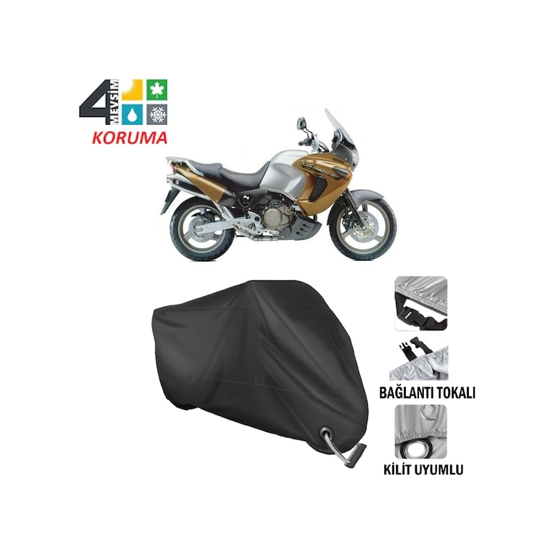 Honda Xl 1000v Varadero Motosiklet Brandası ( Kilit Uyumlu - Siya-arka Çanta Uyumlu Değil-tokalı -1