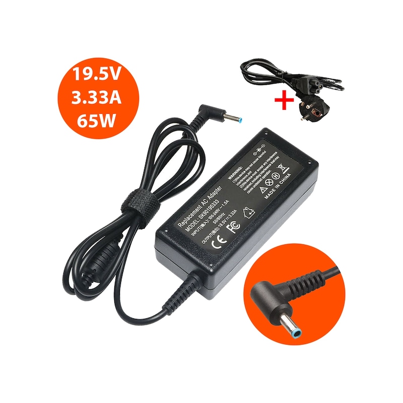 Hp Uyumlu 14-am001nt / 14-am003nt 3.33a 65w Laptop Adaptör Şarj Aleti -1