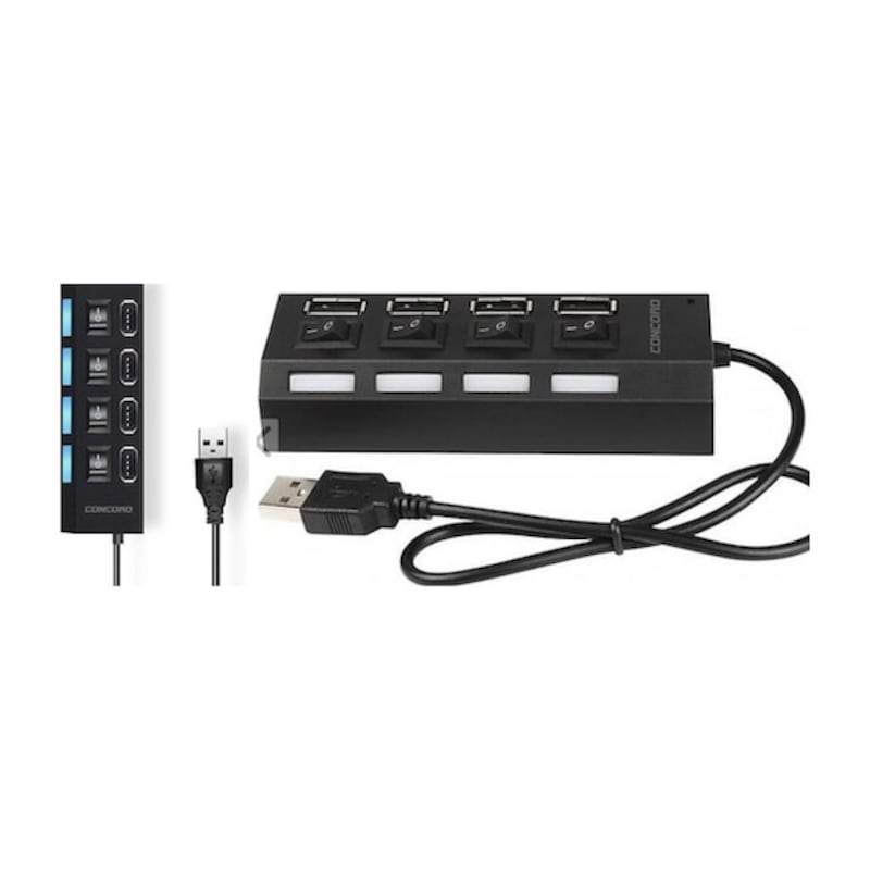4 Port Usb Çoklayıcı Anahtarlı -1