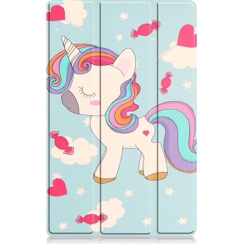 Lenovo Tab P11 Kılıf P11 Artı 5g Üç Katlı Stand Kapak Otomatik Uyku Uyandırma Unicorn Tab P11 Diğer Unicorn -1