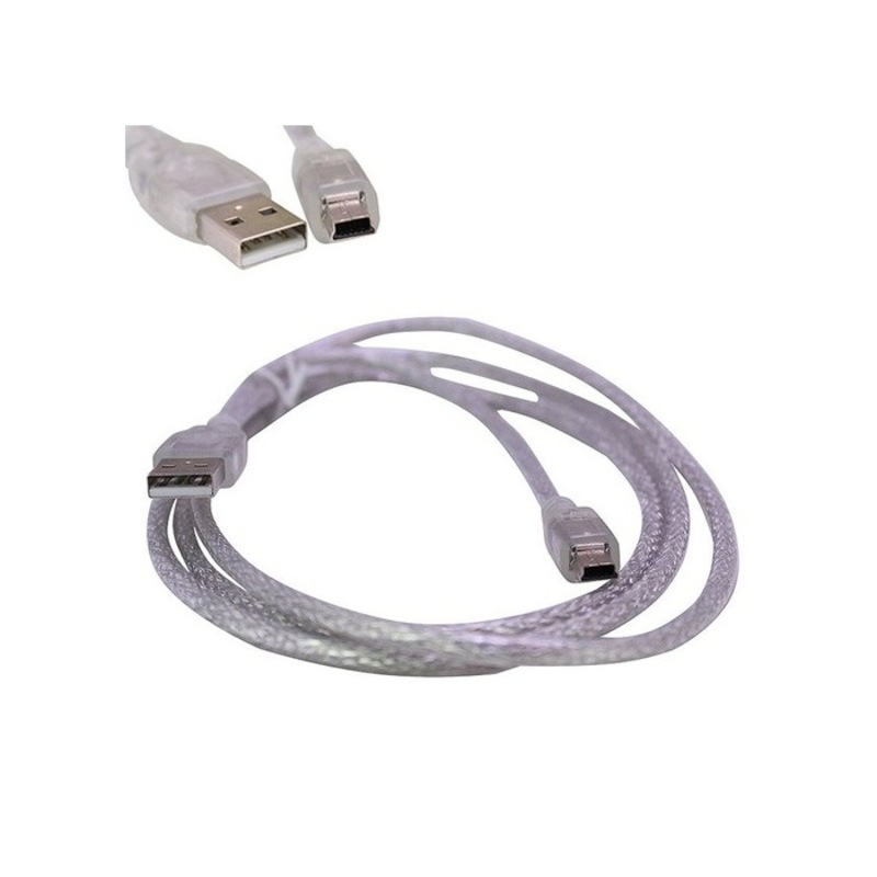 Ipod Şarj Aleti Kablosu 5 Pin Geniş 1.5 Metre Şeffaf -1