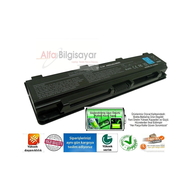 Toshiba Uyumlu C70d-a-10h. C70d-a-10u Batarya Pil A+++ N11.7639 -1
