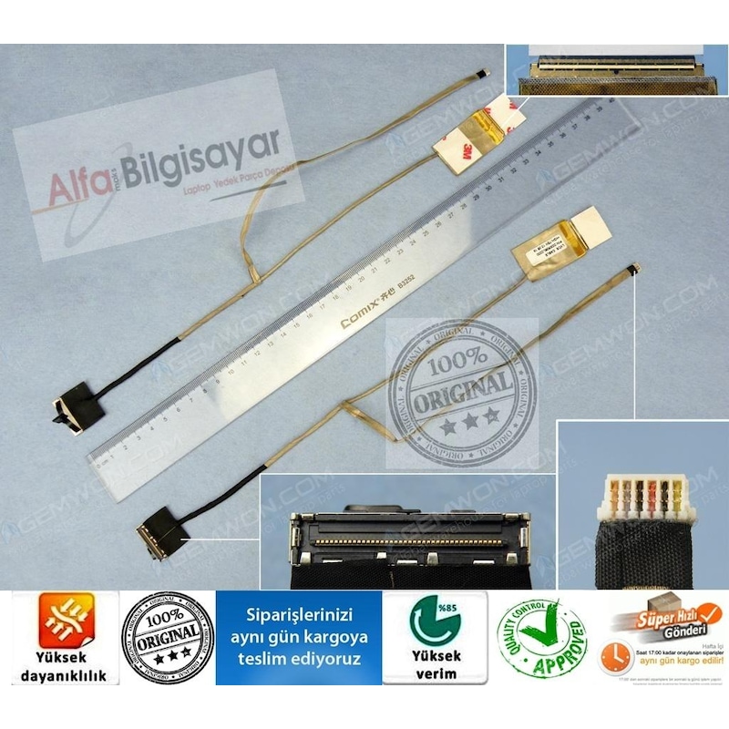 Alfabilgisayar Hp Uyumlu Pavilion G6-2311et (d4m87ea) Lcd Data Kablo Lvds Flex Ekran Ba -1