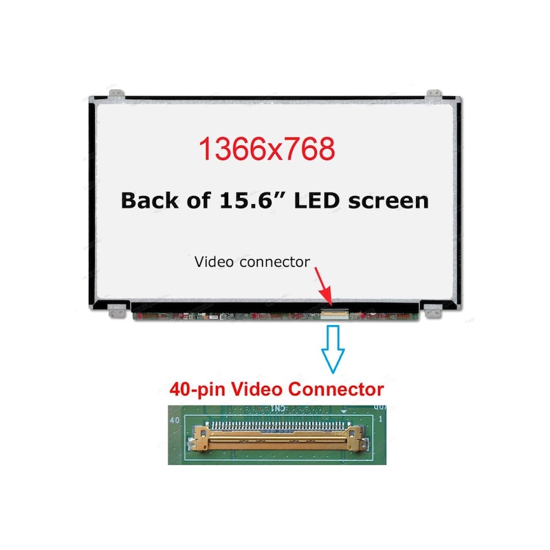 Asya.depo Acer Uyumlu Aspire 5742g-484g50mnkk Ekran 15.6 Slim 40 Pin Panel -1