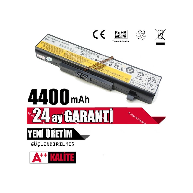 Ozturkbulent Lenovo Uyumlu Ideapad P580. G580a. G585a. Z585a. P585 Batarya Pil -1