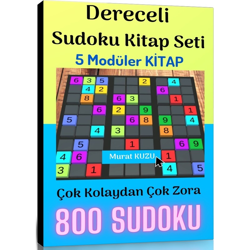 Dereceli Sudoku Kitap Seti 5 Kitap -1