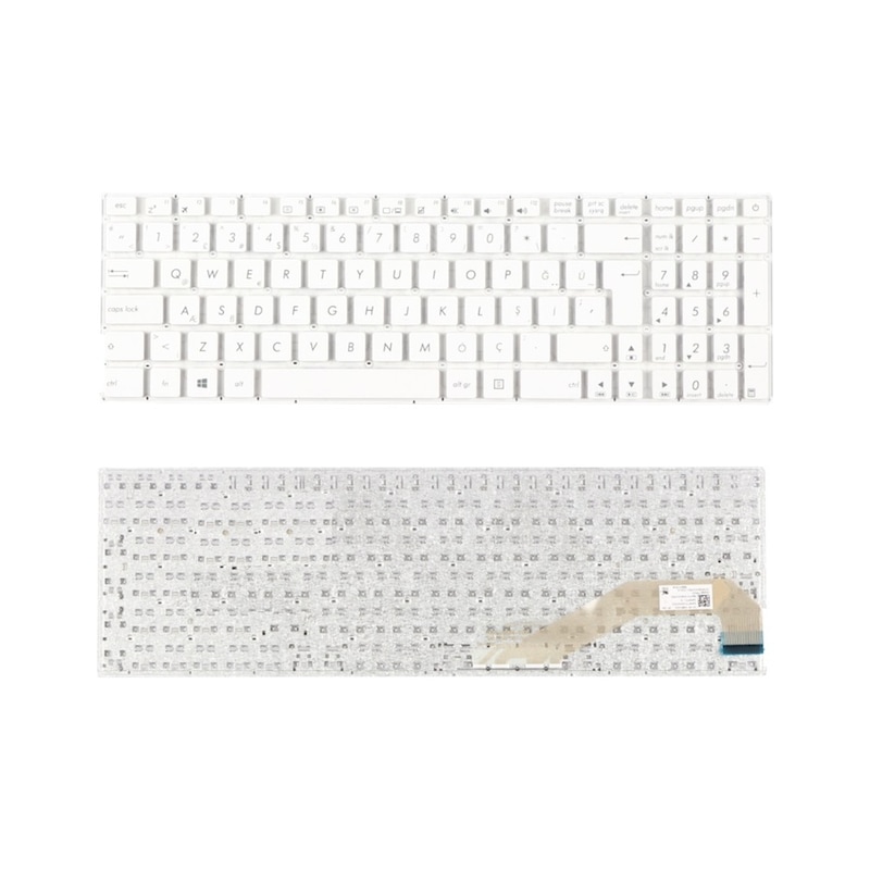 Asus Uyumlu X540la-xx972t Notebook Klavye (beyaz Tr) -1