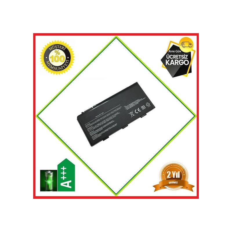 Msi Uyumlu Gt70 Serisi Laptop Batarya Notebook Pil -1