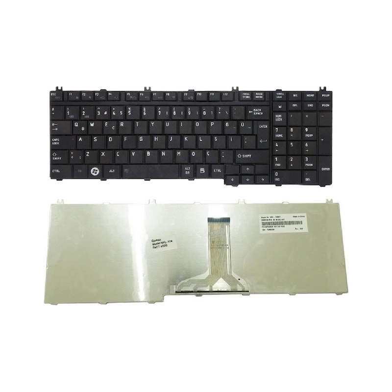 Toshiba Uyumlu Satellite P300-133 Klavye Siyah -1