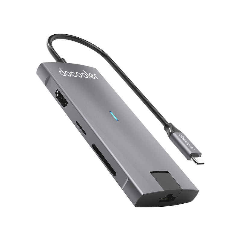 Geeksen 8'li Fonksiyonlu Alüminyum Type-c Hub: Usb3.0- Hdmı- Kart Okuyucu Ve Ethernet Bağlantısı -1