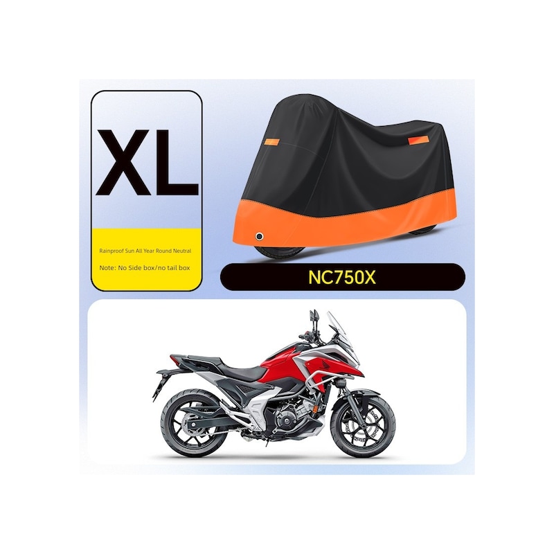 Motosiklet Örtüsü Nc750x Siyah Turuncu Xl Um27958-22 Yurt Dışından Nc750x Siyah Turuncu Xl -1