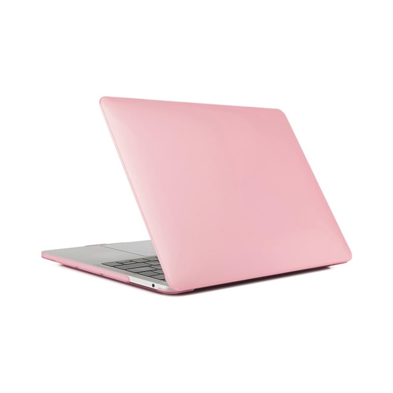 Ally Macbook Air 13 A1932 2018 A2179 2020 Kristal Kapak Koruma Kılıf Pembe -1