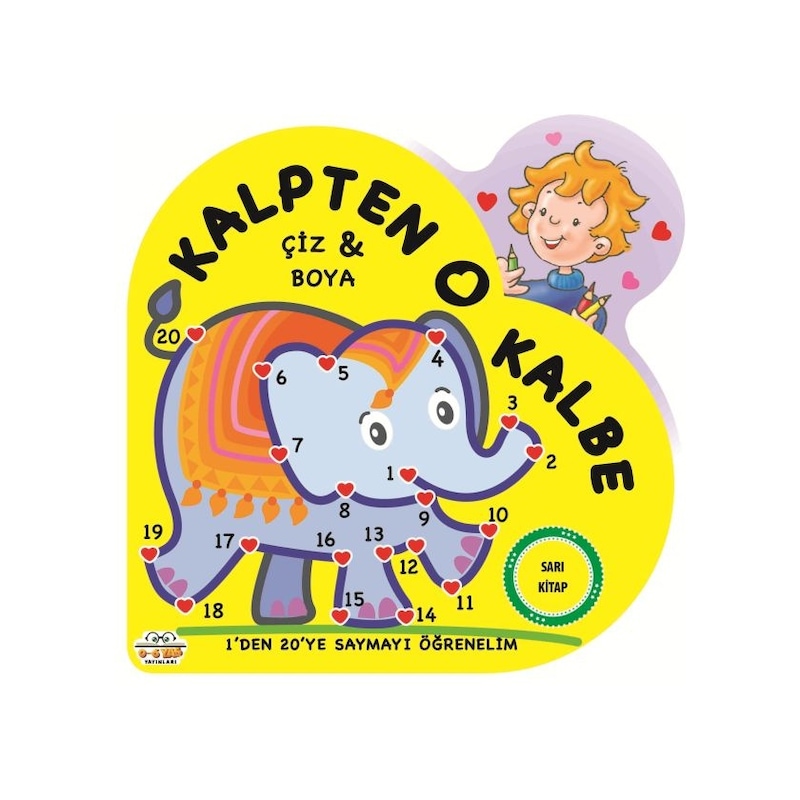 Kalpten Kalbe Çiz Boya - Sarı Kitap -1