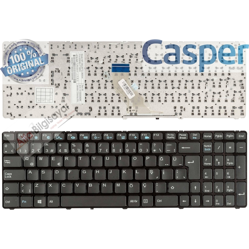 Alfabilgisayar Casper Uyumlu Chu.4100-4l05a-b Klavye Tuş Takımı Q-tr Türk -1
