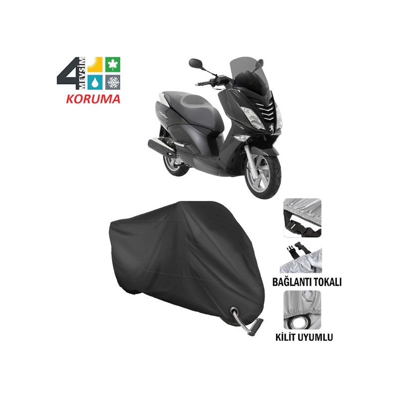 Mz Sportstar 251 Motosiklet Brandası ( Kilit Uyumlu - Siyah-arka Çanta Uyumlu Değil-tokalı -1