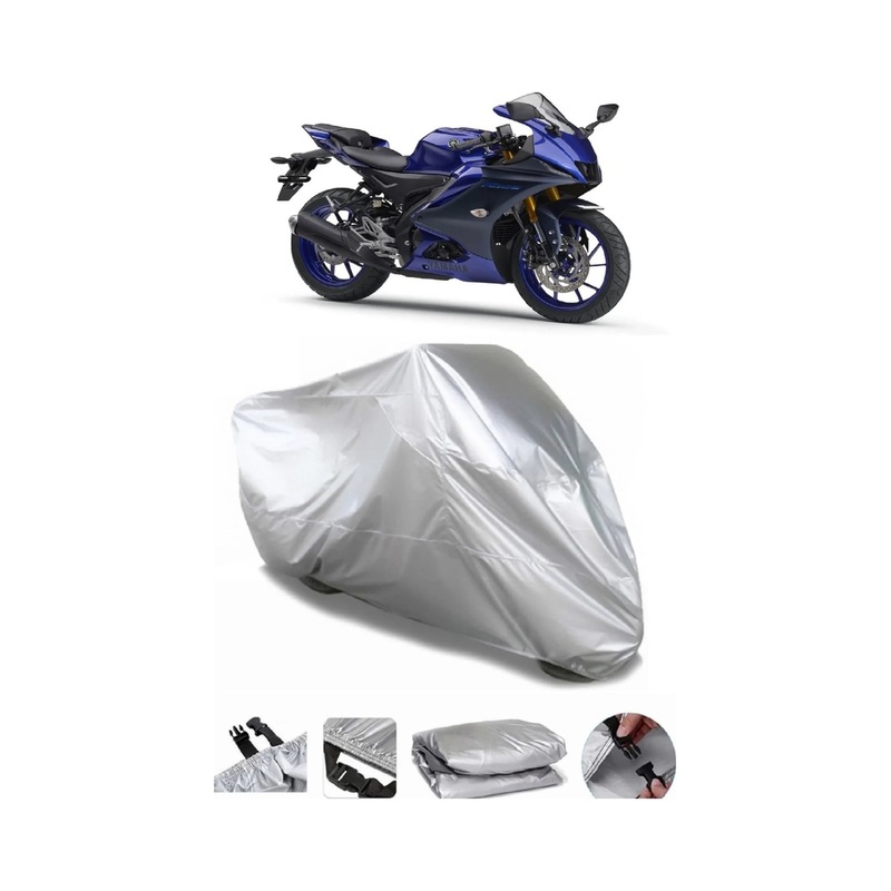 Yamaha Yzf R125 Su Geçirmez Motosiklet Brandası Premium Kalite Kumaş Arka Çanta Uyumlu Değildir -1