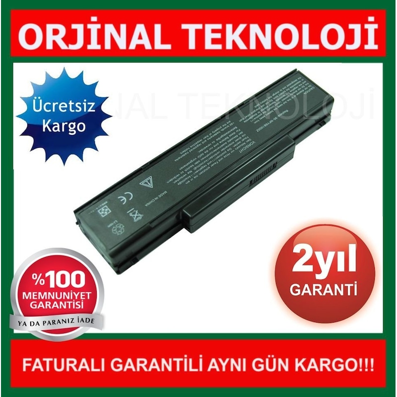 Casper Uyumlu M740bat-6 Notebook Batarya - Pil - 1