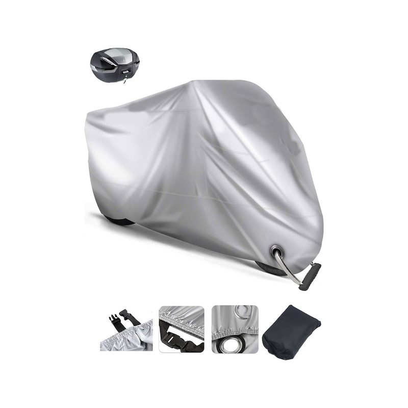 Yamaha Yzf R125 Gri Motosiklet Brandası Kilit Uyumlu Arka Çanta Uyumlu -1