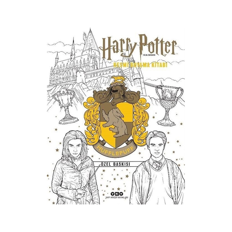 Harry Potter Filmlerinden Resmi Boyama Kitabı - Hufflepuff Özel Baskısı- Yapı Kredi Yayınları - 1
