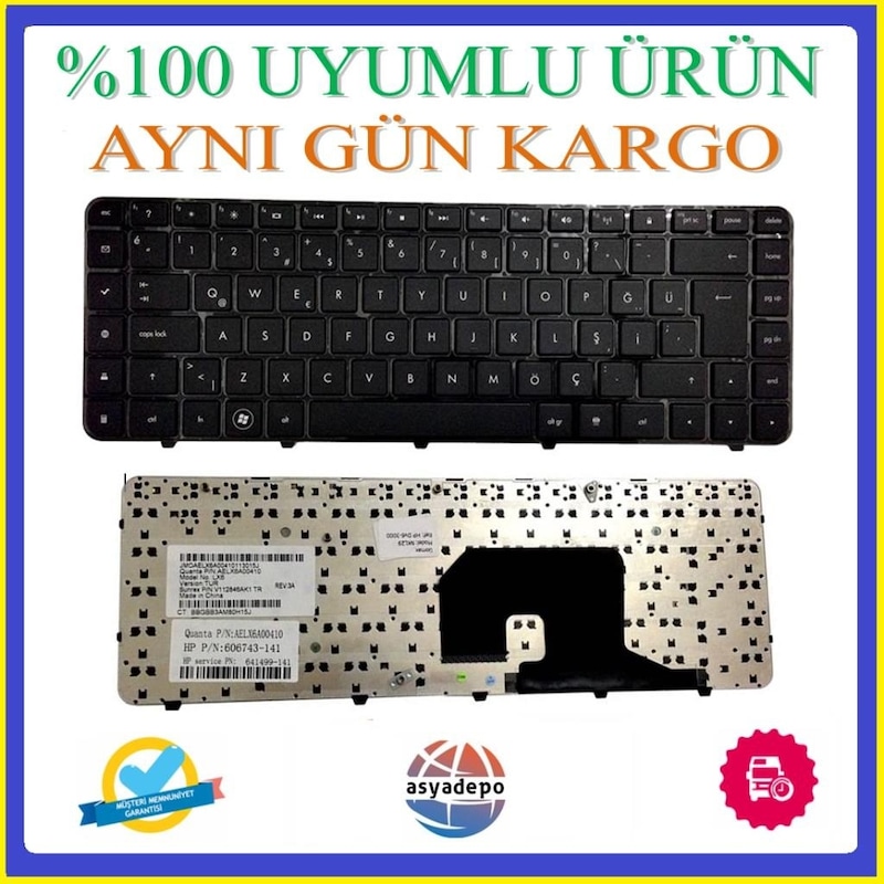 Asya.depo Hp Uyumlu Mp-10g66tq-6920 Klavye Tuş Takımı Tr -1