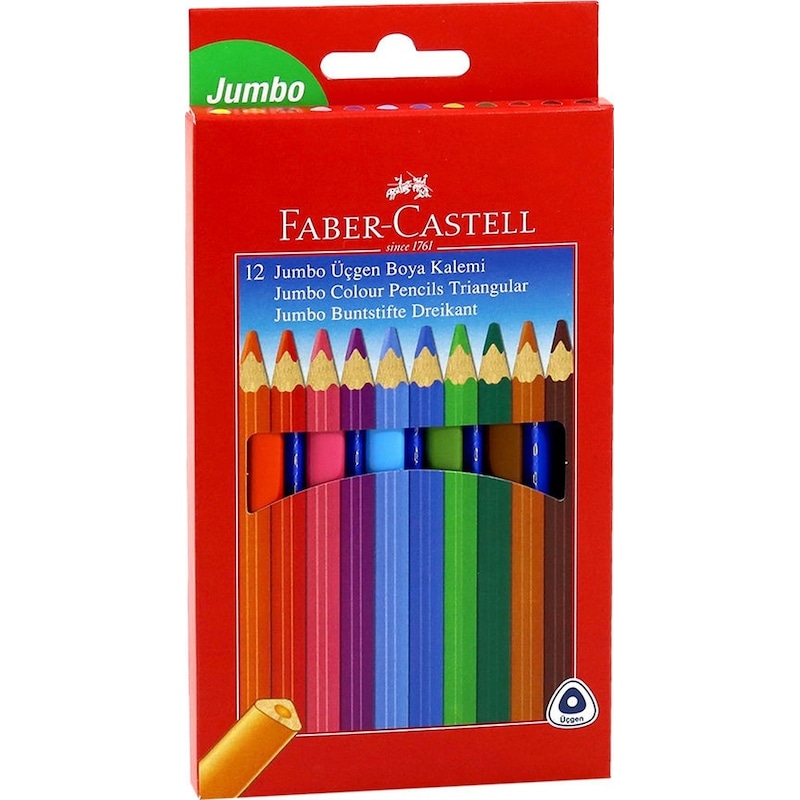 Faber Kuruboya Jumbo Üçgen 12 Li 116616 -1