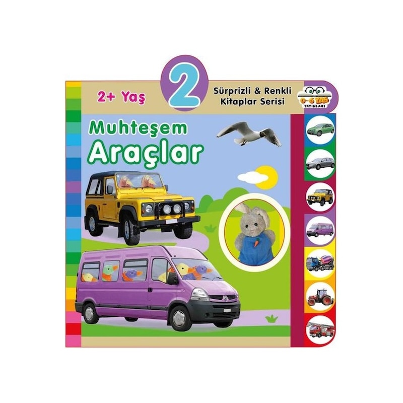 2+ Yaş Muhteşem Araçlar - Sürprizli Ve Renkli Kitaplar Serisi -1