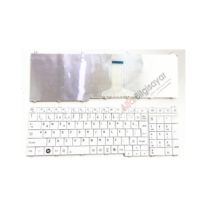 Alfabilgisayar Toshiba Uyumlu L650-14e- L650-1el Klavye A+++ Beyaz Renk Tuş Takımı -1