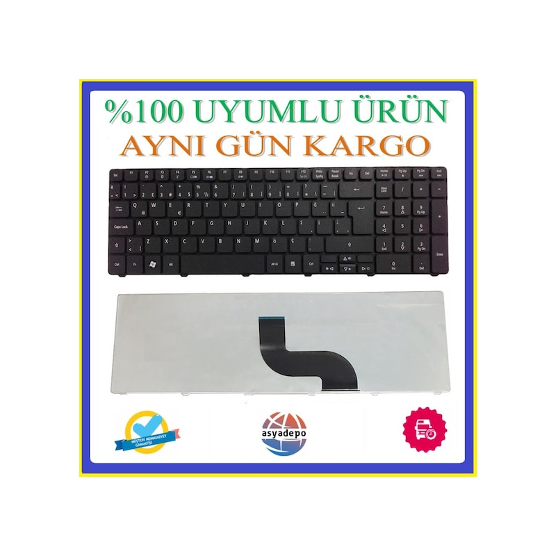 Asya.depo Gateway Nv59c09u Klavye Siyah Tr -1
