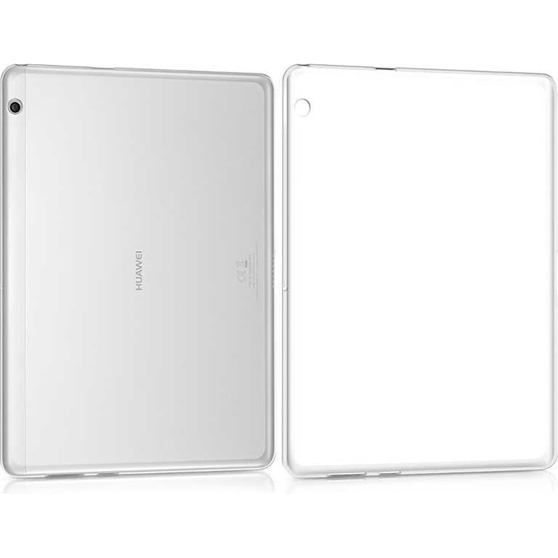 Matepad T5 10 Uyumlu Zore Tablet Süper Silikon Kapak-renksiz Tablet Kılıfı Renksiz -1