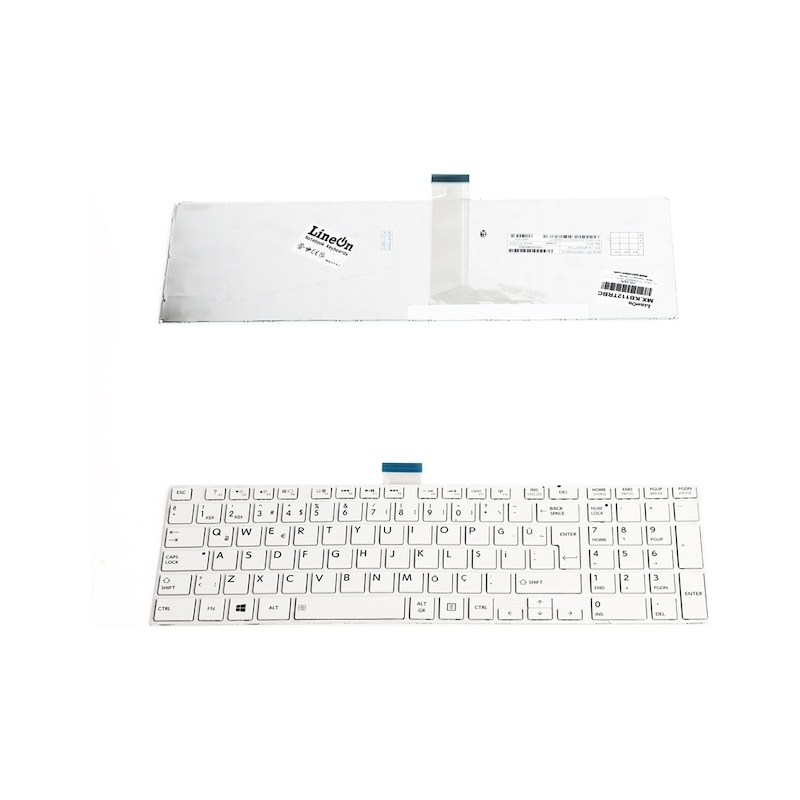 Toshiba Uyumlu Mp11b56tq-9301b Klavye Tuş Takımı Beyaz -1