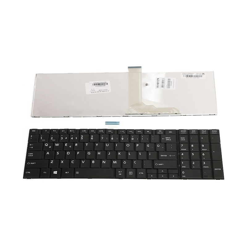 Toshiba Uyumlu Satellite C850-17e Klavye Tuş Takımı Siyah -1