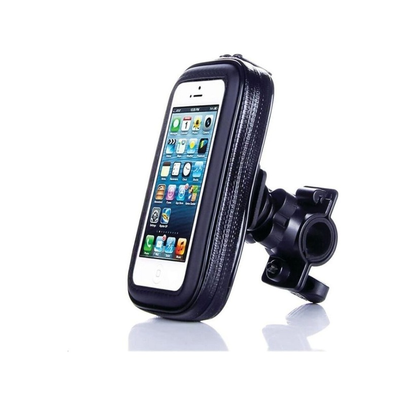 Motosiklet Kapalı Telefon Tutucu Gidon Unıversal Suya Dayanıklı Motor Telefon Tutucu 4-5 Inç -1