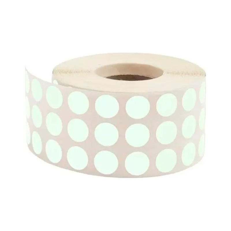 Tanex Nokta Etiket 10mm 1cm 5000li Beyaz - 2 Adet -1