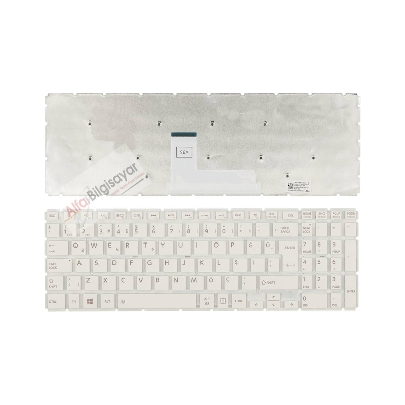 Alfabilgisayar Toshiba Uyumlu Satellite L50-b-1ef Psktwe Klavye Q-tr Beyaz Renk -1