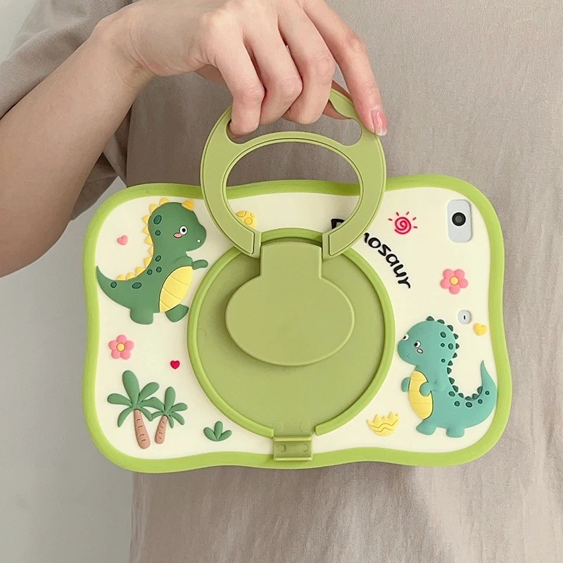 Karikatür Dinozor Tablet Kılıf İpad Uyumlu Mini İçin 6/5/4/3/2/1 İpad Uyumlu Mini No Strap Dinosaur Pro 11 2020-2022 Arka Kapak No Strap Dinosaur -1